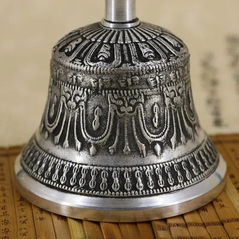 Copper Backward Hand Bell Buddhist Instrument Bell Yoga Healing Meditation