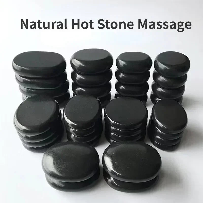 1PC Natural Hot Stone Massage Therapy Various Sizes