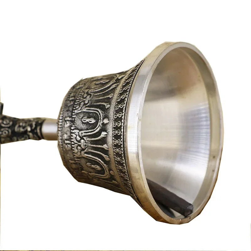 Copper Backward Hand Bell Buddhist Instrument Bell Yoga Healing Meditation