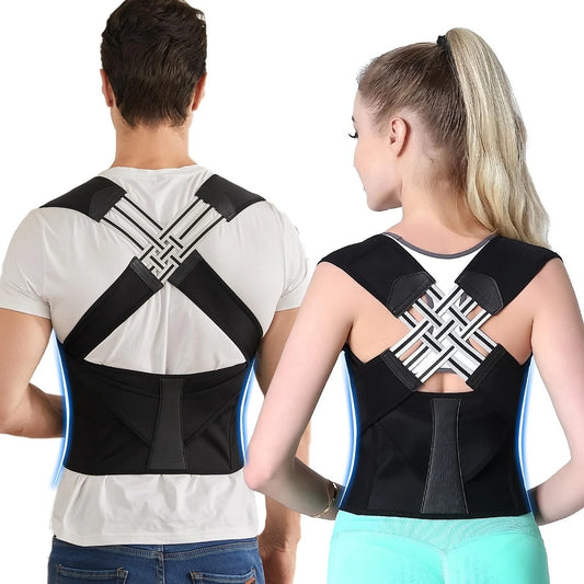 Back Brace Posture Corrector for Women and Men, Adjustable Back Pain Relief