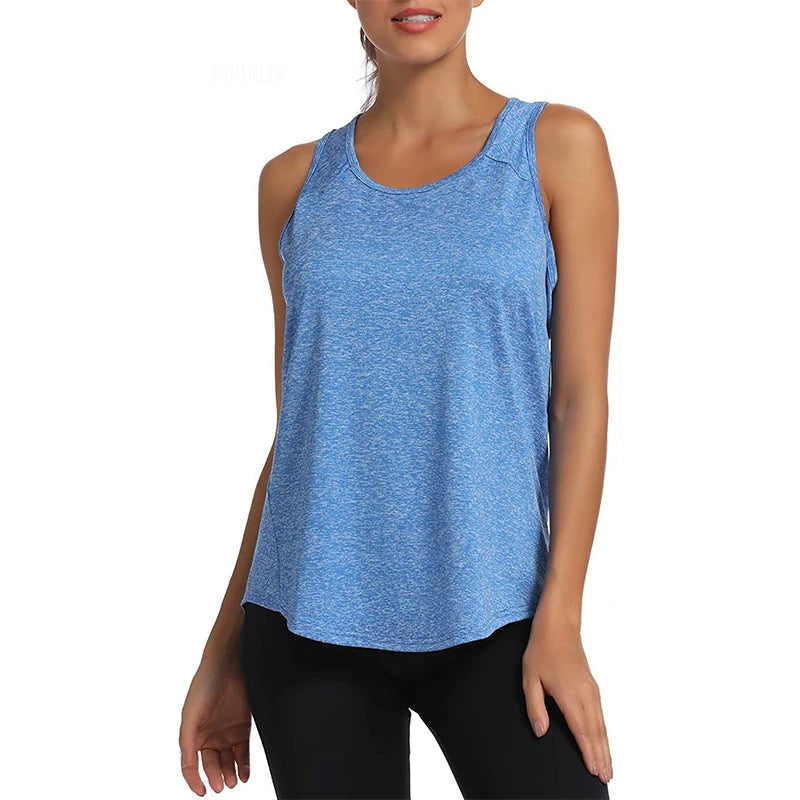 Tank Top Quick Dry Loose design Fitness Vest Women's Workout Yoga Top