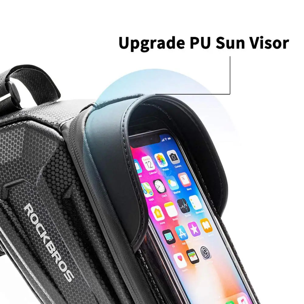 Cycling Phone Bag Waterproof Touch Screen Top Front Mount Bike Accessories