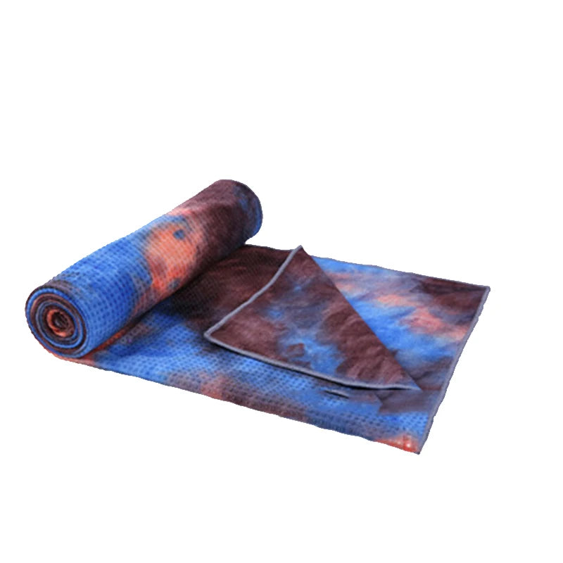 Fitness Towel Printed Yoga Mat Microfiber Non-slip Tie-dye Quick-drying 72 X 24 in