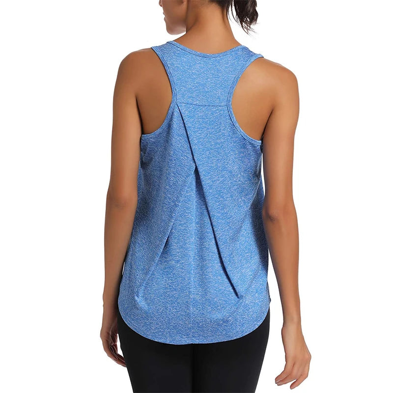 Tank Top Quick Dry Loose design Fitness Vest Women's Workout Yoga Top