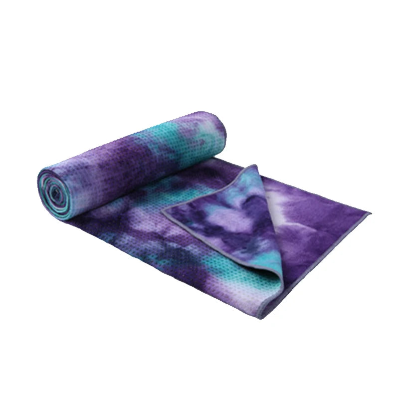 Fitness Towel Printed Yoga Mat Microfiber Non-slip Tie-dye Quick-drying 72 X 24 in