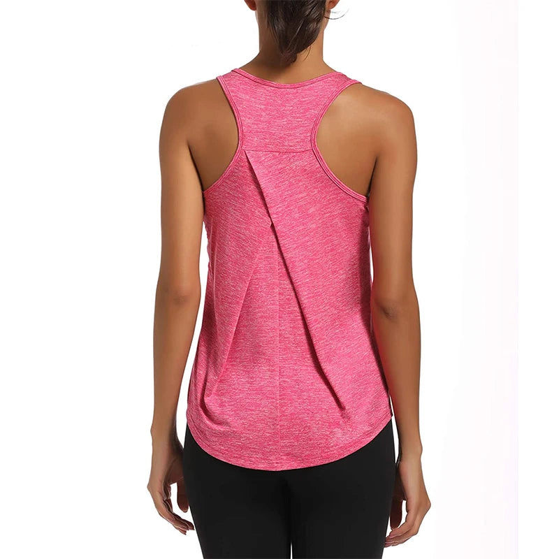 Tank Top Quick Dry Loose design Fitness Vest Women's Workout Yoga Top