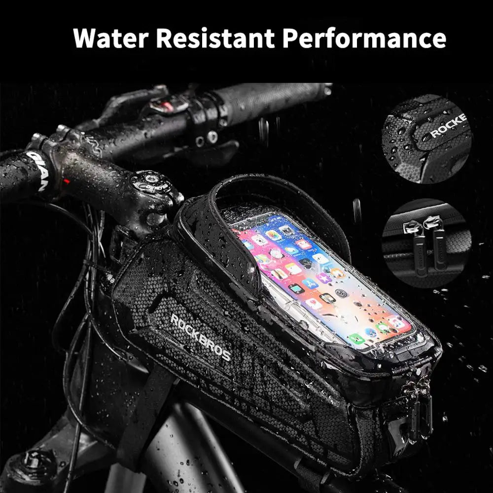 Cycling Phone Bag Waterproof Touch Screen Top Front Mount Bike Accessories