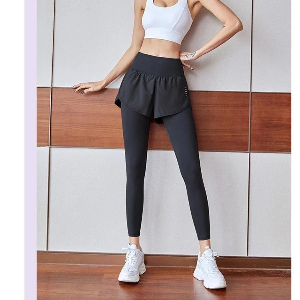 Women Yoga Pants Sportswear Leggings Elastic Quick-drying High Waisted