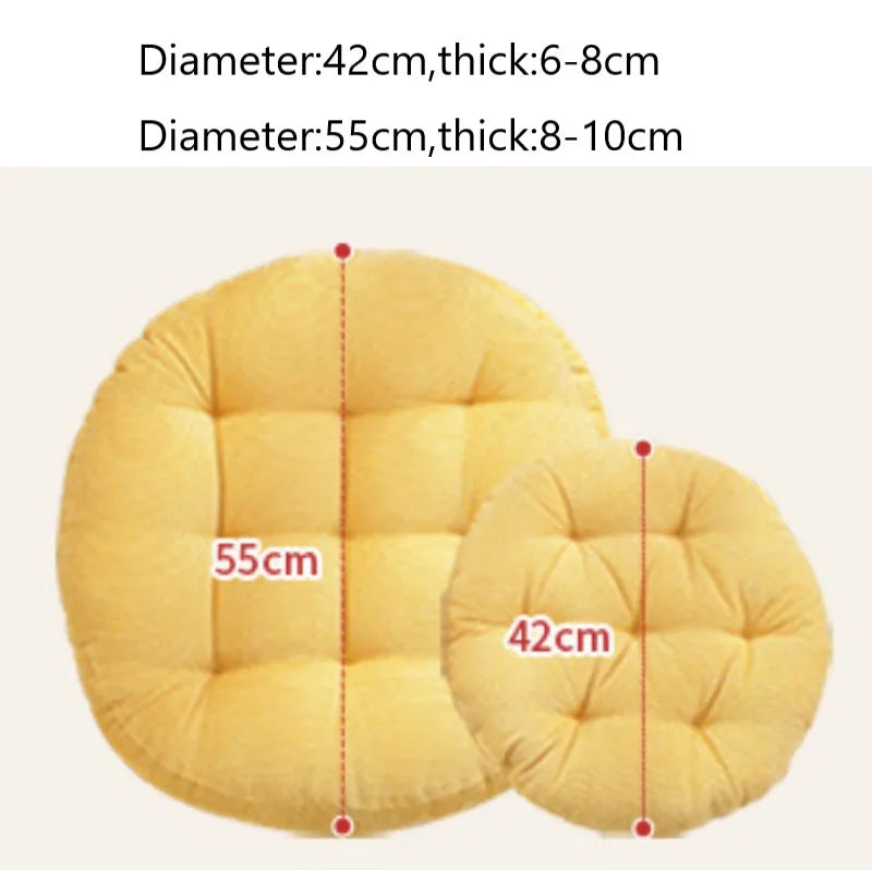 Floor Pillows Cushions Round Seat Pad Mat, 2 Sizes, Multiple Colors