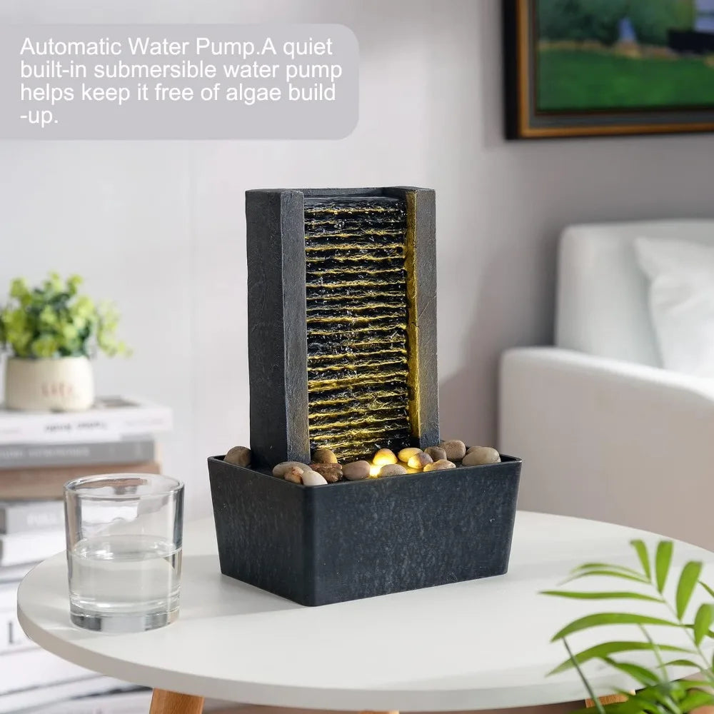 Indoor Fountain Meditation Gurgling Water Fountain Gift Decor