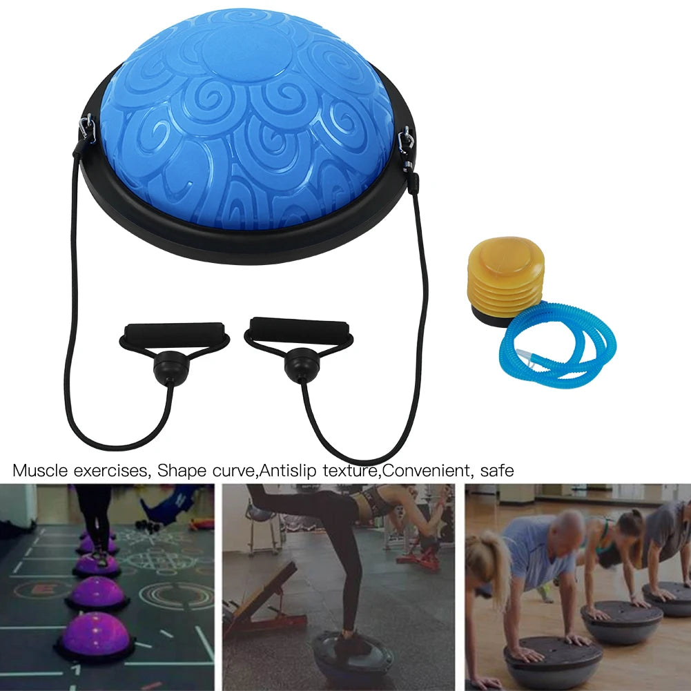 Thicken Explosionproof Balancing Half Ball Trainer Yoga Pilates Fitness Exercise Equipment