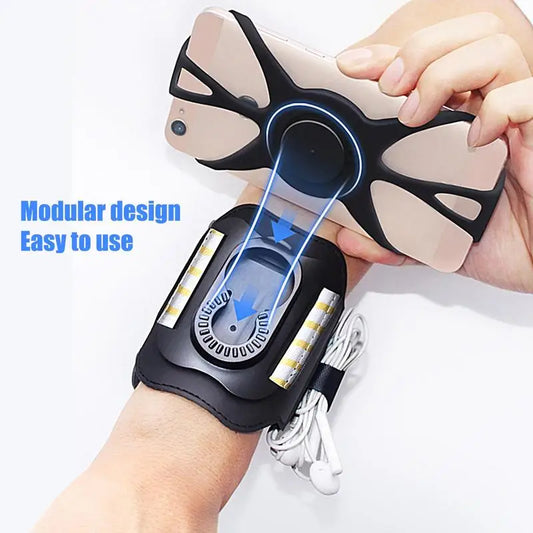 Armband Phone Holder Wrist Case iPhone Samsung 4.5 to 7 inch screens Rotates 360º Breathable