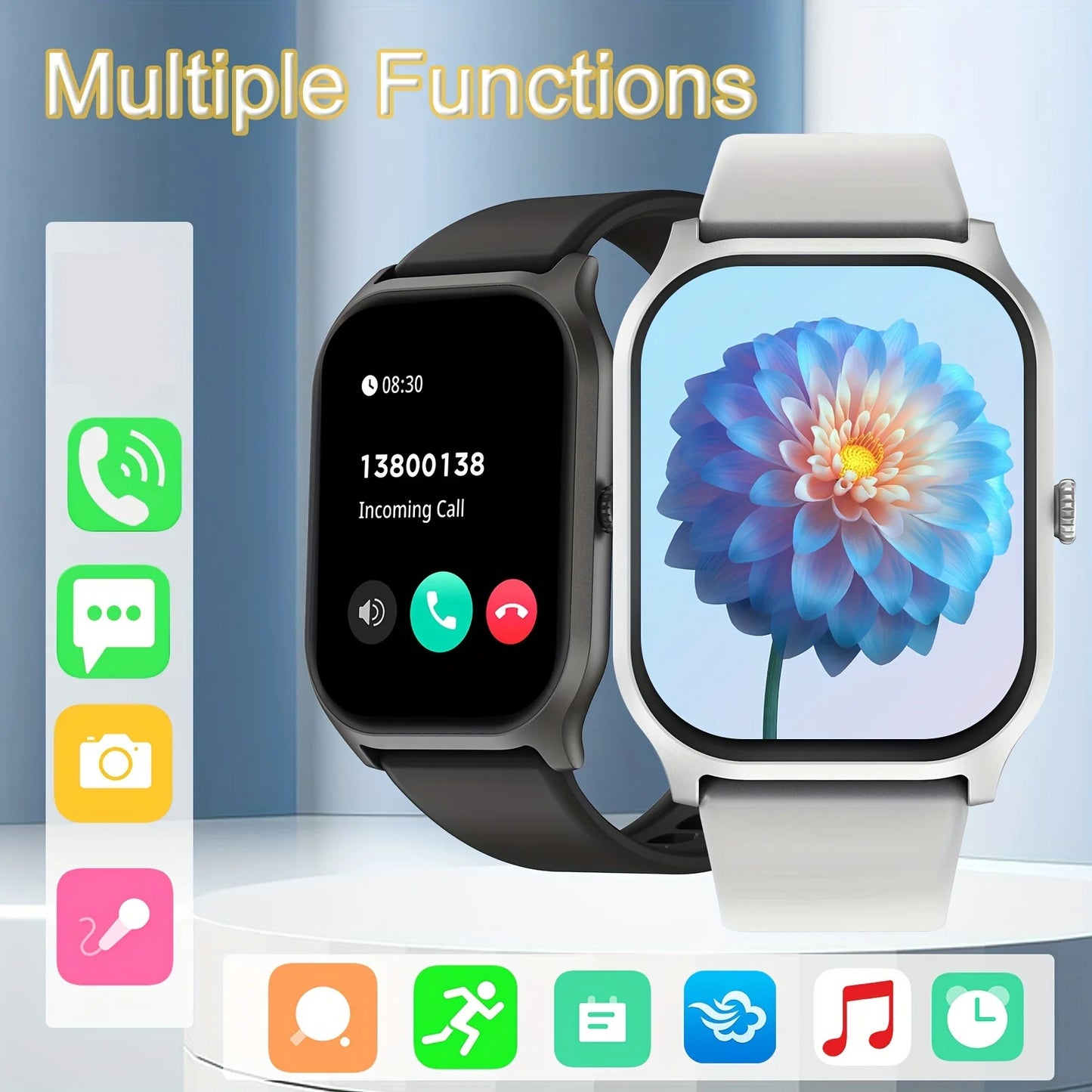 Smart watch, wireless calling/dial, multi-Sport mode, for iPhone/Andriod