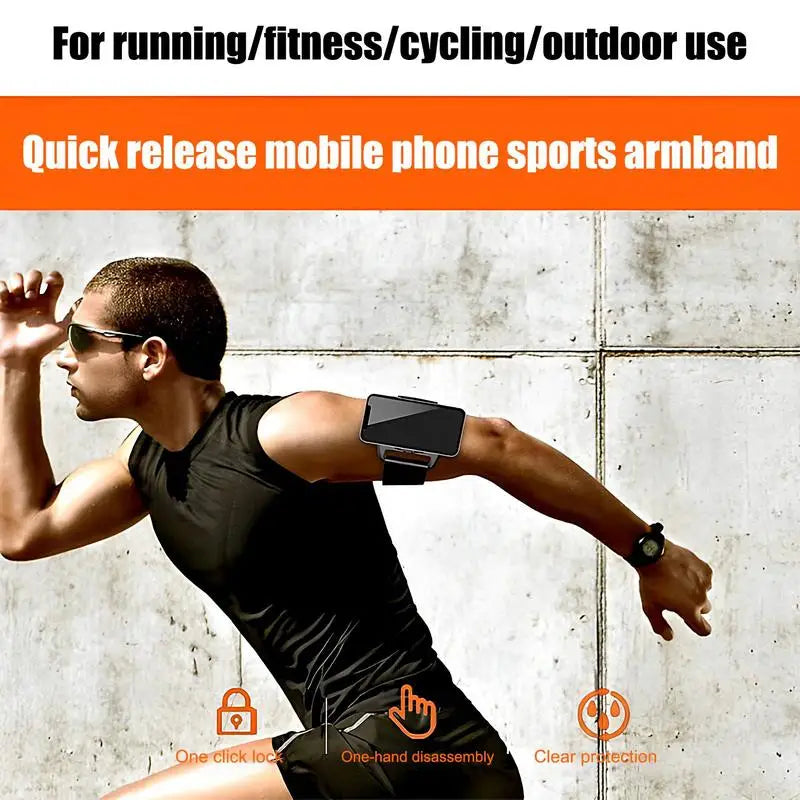 Phone Wrist band Case Auto Lock Accessories for Cycling Hiking Gym Running