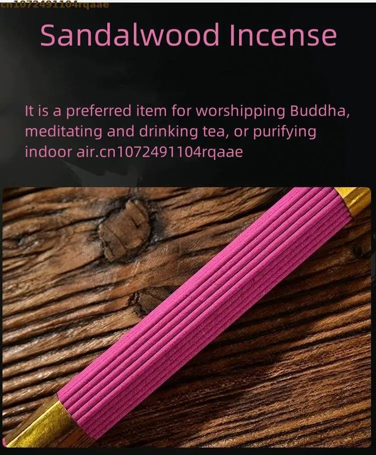 91pcs High Quality Sandalwood Incense Stick Yoga Meditation Calm Down Burning Stick Aromatic Incense Burner Burning Sticks 27cm