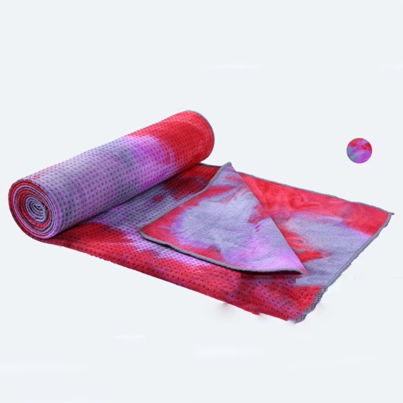 Ladies Fitness Yoga Tapestry Rainbow Mandala Stripe Meditation Yoga Mat Blanket