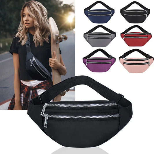 Waist Bag Women Men Waterproof Pocket Fashion Casual Chest Bag