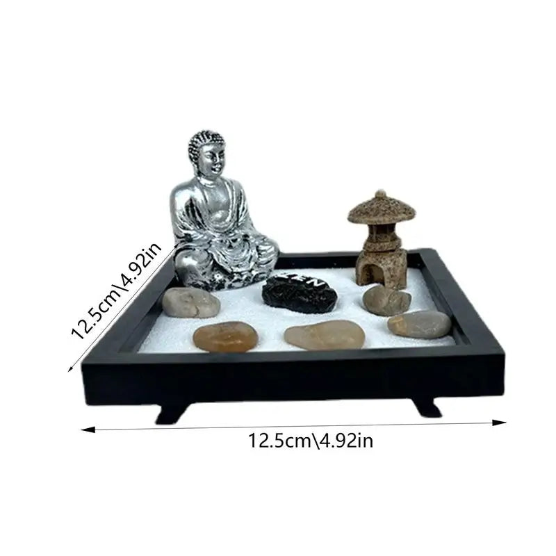 Sand Meditation Garden Chinese Desktop Mindfulness Gifts Minimalist Stress Relief