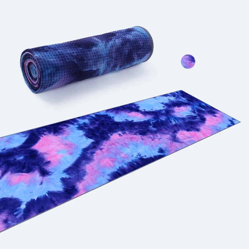 Ladies Fitness Yoga Tapestry Rainbow Mandala Stripe Meditation Yoga Mat Blanket