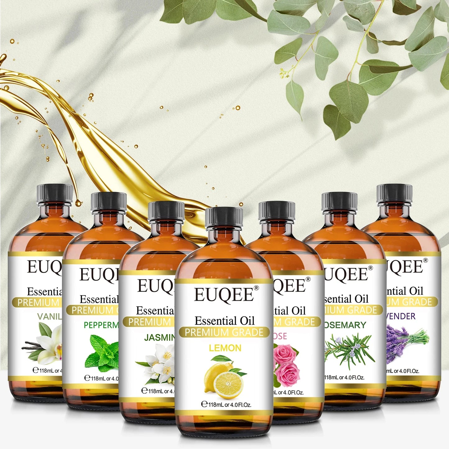 EUQEE 118ML Essential Oils with Glass Dropper