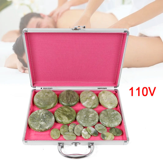 16Pcs Massage Stone Heater Kit