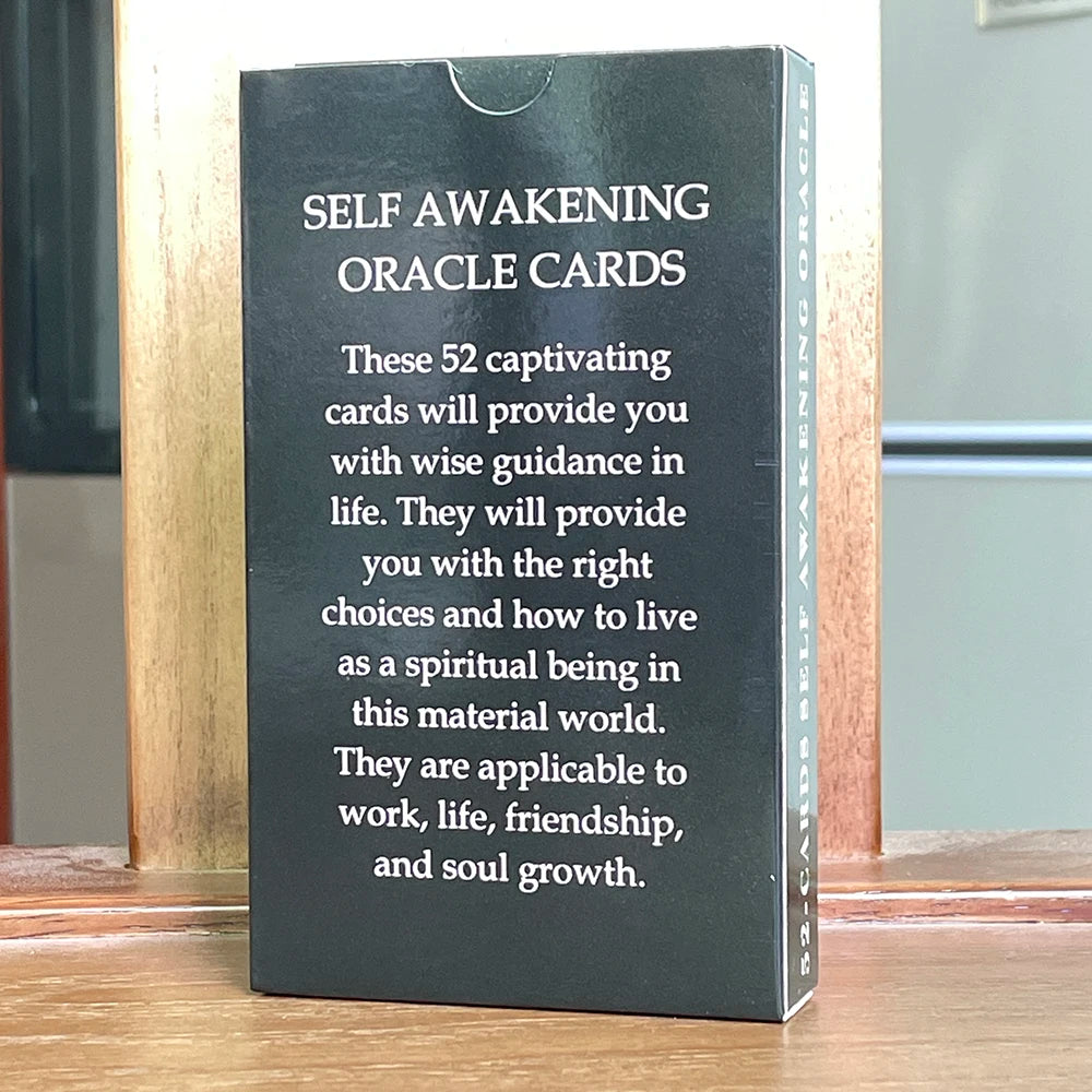 Self Awakening Affirmation Cards 12x7cm Clarity Oracle Deck Keywords Tarot English 52-cards Divination Prophecy