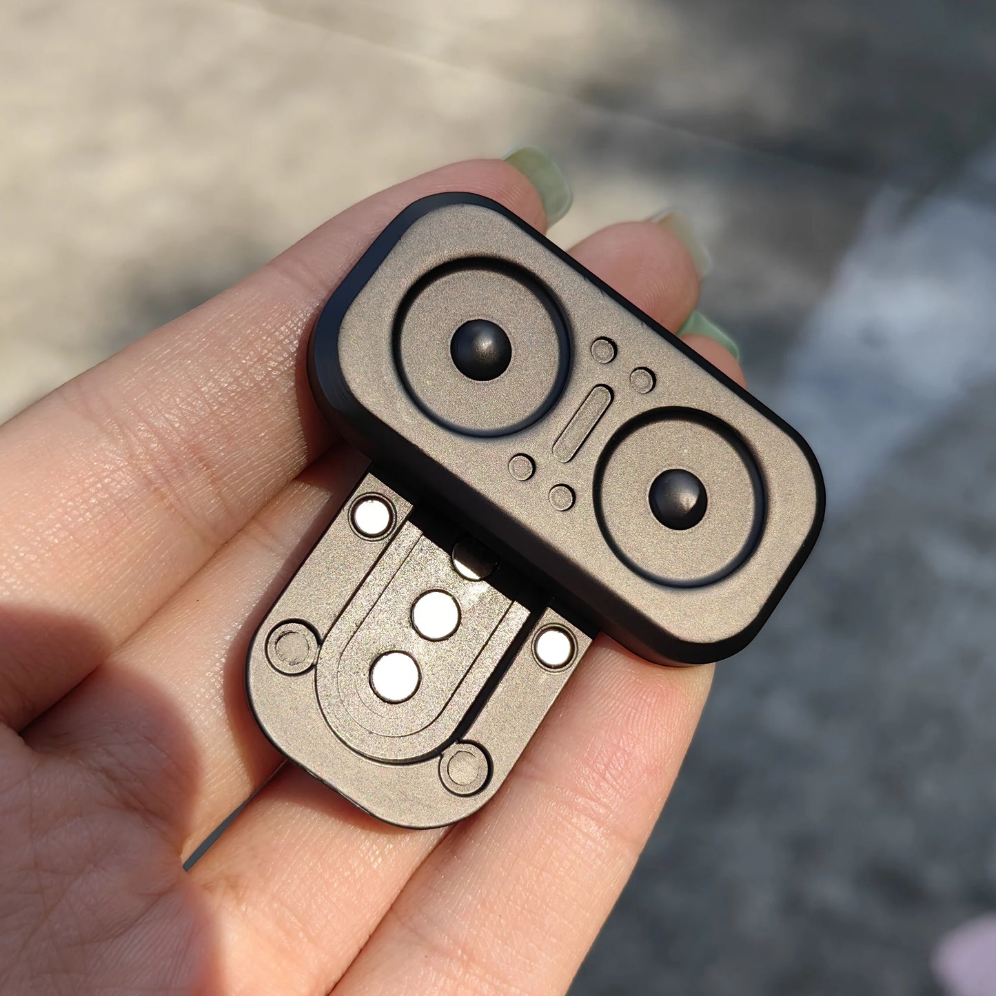 Owl Push Slider Fidget Slider Toy Adult Metal Decompression Haptic Slider