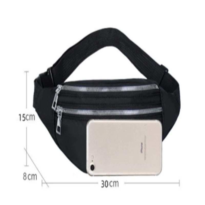 Waist Bag Women Men Waterproof Pocket Fashion Casual Chest Bag