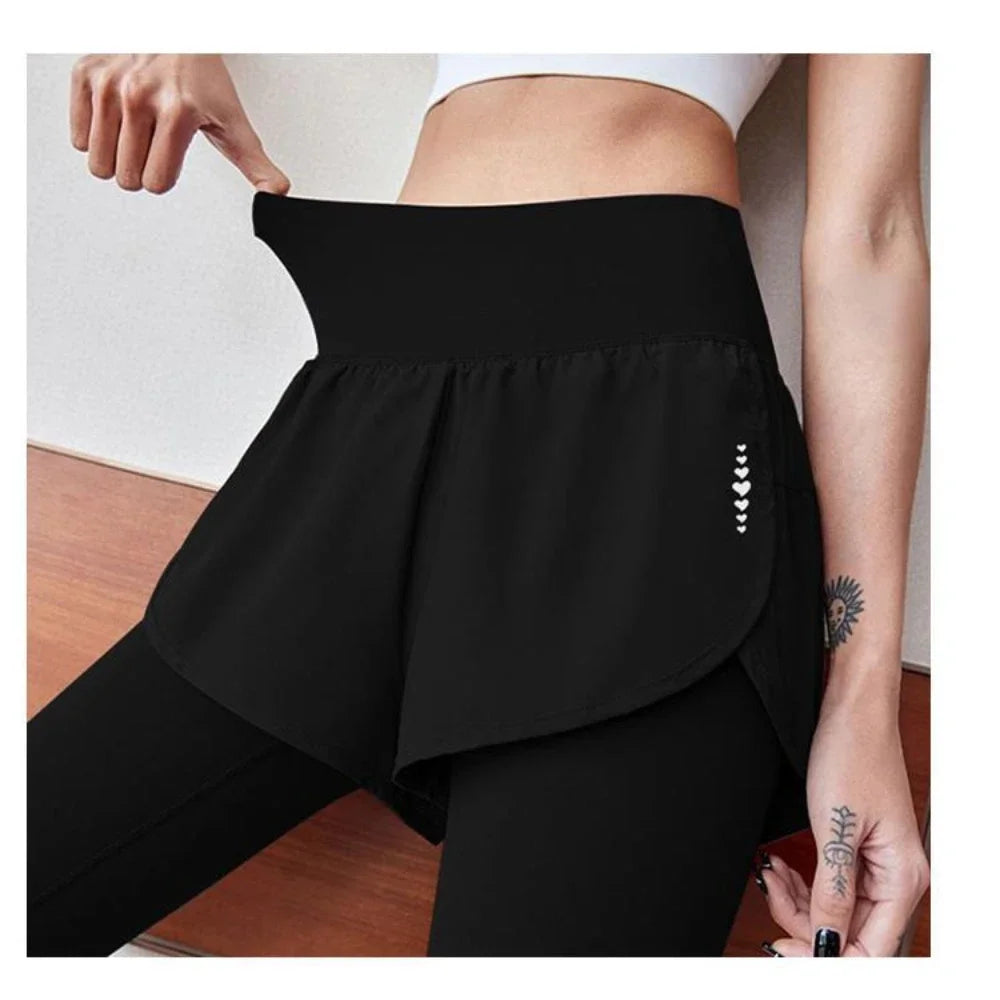 Women Yoga Pants Sportswear Leggings Elastic Quick-drying High Waisted