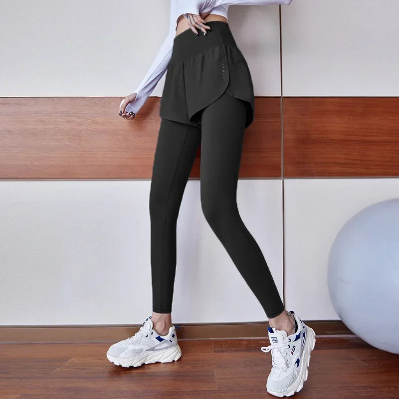 Women Yoga Pants Sportswear Leggings Elastic Quick-drying High Waisted