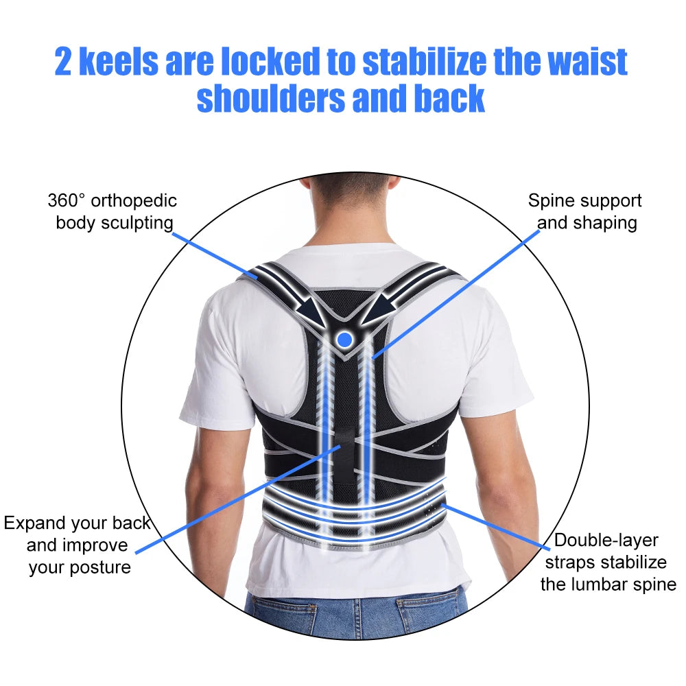 Straight Back Posture Corrector Adjustable Corset Corrector