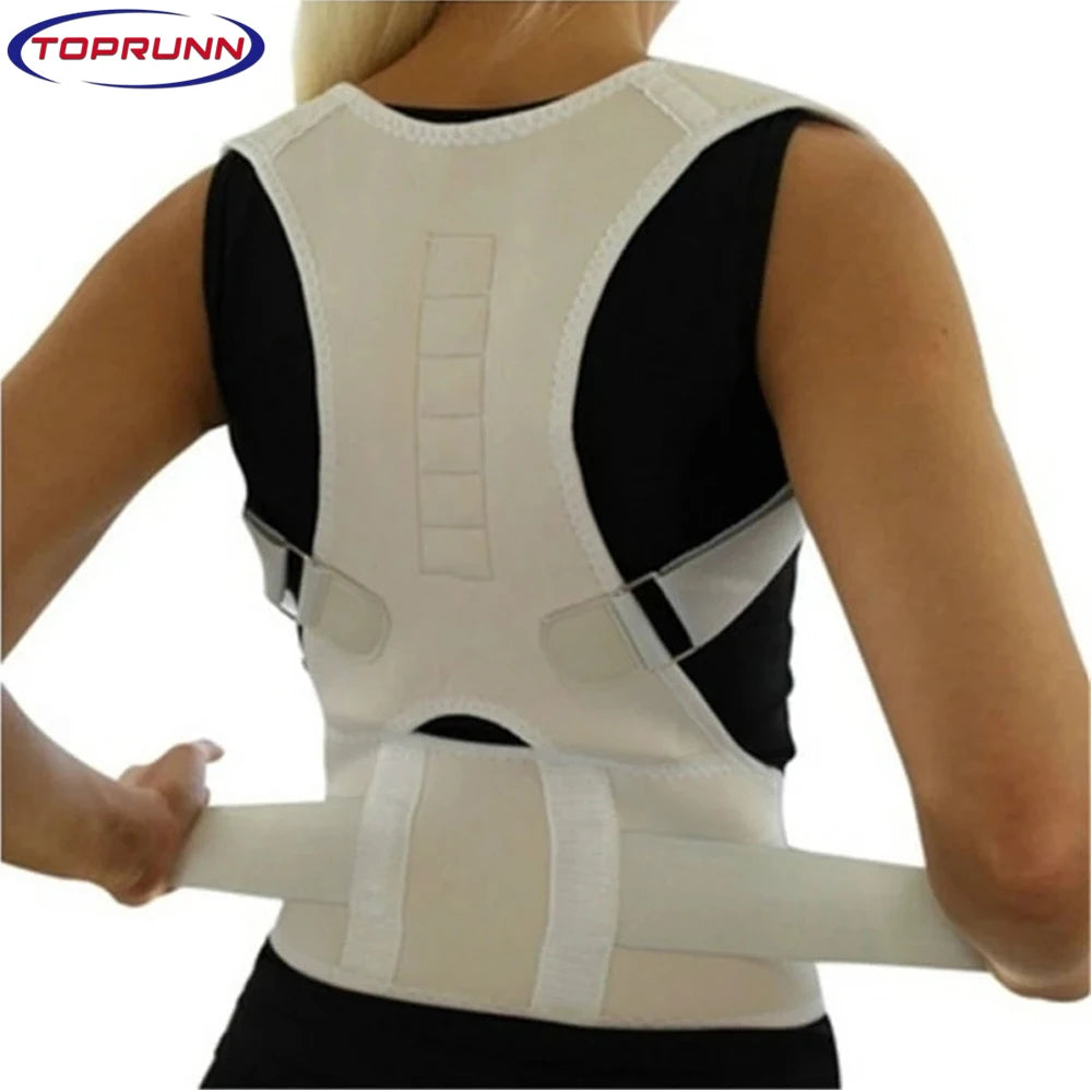 Posture Corrector Magnetic Therapy Support Brace Adjustable Men Women