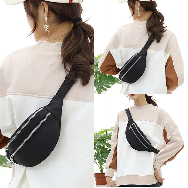 Waist Bag Women Men Waterproof Pocket Fashion Casual Chest Bag