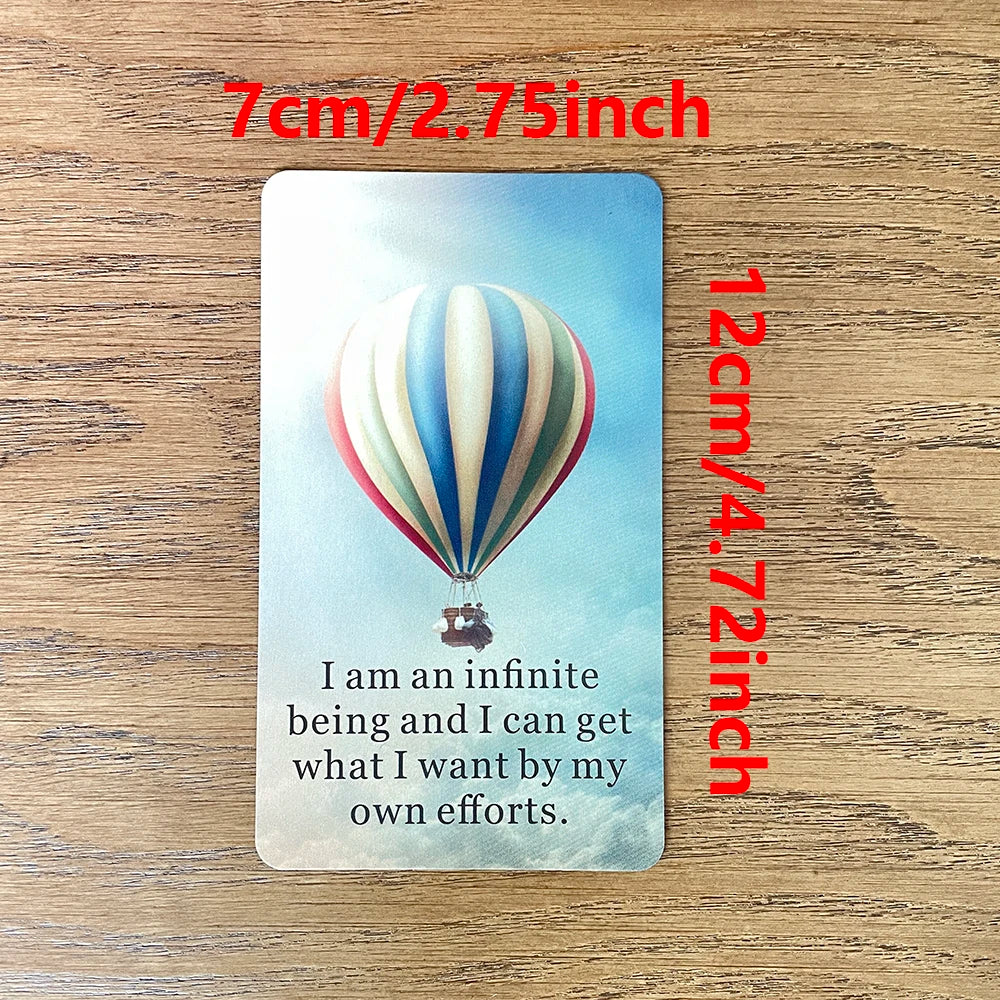 Self Awakening Affirmation Cards 12x7cm Clarity Oracle Deck Keywords Tarot English 52-cards Divination Prophecy