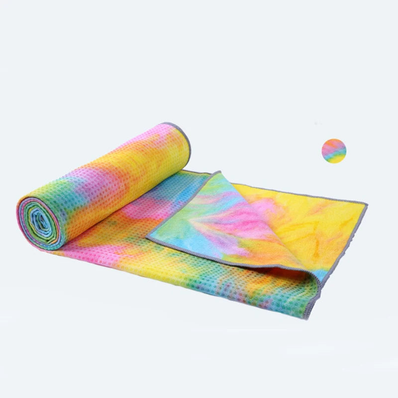 Ladies Fitness Yoga Tapestry Rainbow Mandala Stripe Meditation Yoga Mat Blanket